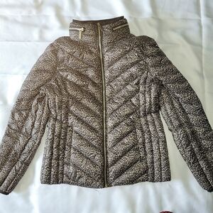 Women's Size Medium MICHAEL By Michael Kors Leopard Print Puffer Jacket